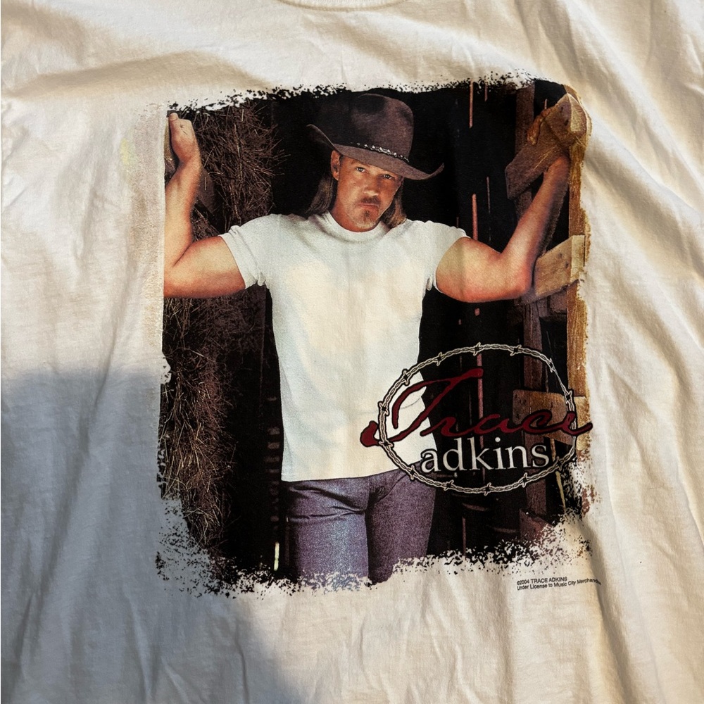 White Trace Adkins Graphic Tee